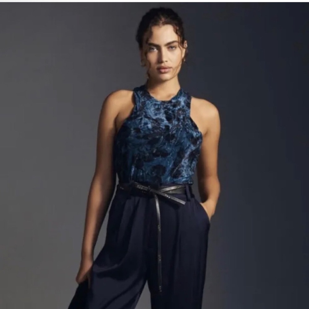 PILCRO (Anthropologie) Crushed Velvet Tank